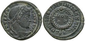 Constantine I 'the Great' (307/10-337 AD). Ticinum.
AE Bronze (19.5mm 2.94g)
Obv: CONSTANTINVS AVG. Laureate head right.
Rev: D N CONSTANTINI MAX A...
