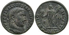 Constantine I 'the Great' (307/310-337). Heraclea
AE Follis (20.7mm 4.67g)
Obv: IMP C FL VAL CONSTANTINVS P F AVG. Laureate head of Constantine I to...