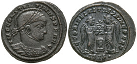 Constantine I 'The Great' (307/10-337 AD). Siscia
AE Follis (19.5mm 2.87g)
Rev: IMP CONSTANTINVS P F AVG. Laureate, helmeted and cuirassed bust righ...