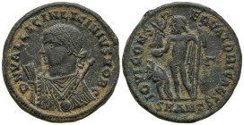 Licinius II, Caesar (317-324 AD). Antioch
AE Follis (19.9mm 3.57g)
Obv: D N VAL LICIN LICINIVS NOB C, laureate and draped bust left, holding mappa, ...