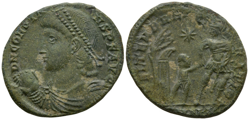 Constans (337-350 AD).
AE Centenionalis (20.3mm 3.42g)
Obv: DN CONSTANS PF AVG...