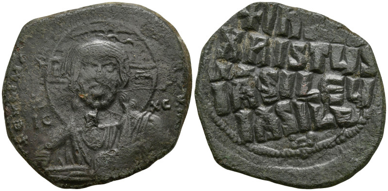 Anonymous Follis. Time of Basil II with Constantine VIII (976-1025.AD). Constant...