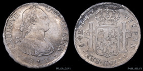 Santiago. Fernando VII. 4 Reales 1811 FJ. KM60