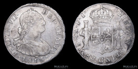 Santiago. Fernando VII. 4 Reales 1813 FJ. J invertida y sobrefecha. KM60