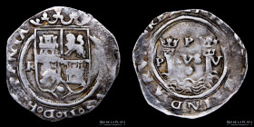 Lima. Felipe II. 1 Real R ND 1568-69 Rincon. KM6