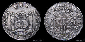 Guatemala. Fernando VI. 8 Reales 1758 J. KM