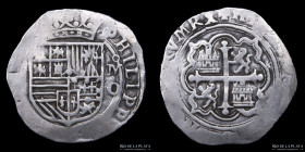 Mexico. Felipe II. 2 Reales 1556-98. Mo O. MB31