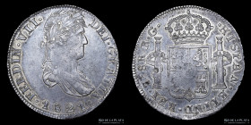 Mexico. Fernando VII. 8 Reales 1821 RG. Zacatecas. KM111.5