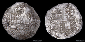 Potosi. Felipe II. 8 Reales 1595-1600 B. Macuquina. CJ 1.14.2