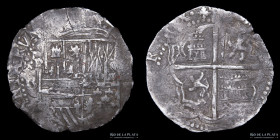 Potosi. Felipe II. 4 Reales 1589-1592 B. Macuquina CJ 2.12