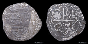 Potosi. Felipe II. 1 Real 1574-1575 R. Rincon. Macuquina. CJ 4.1.2