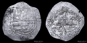 Potosi. Felipe III. 8 Reales 1614-16 Q. Macuquina.CJ 7.3.2