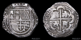 Potosi. Felipe III. 8 Reales 1630-31 T. Macuquina.CJ 7.3.2
