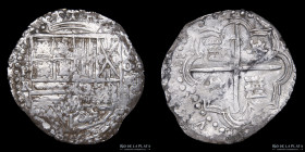 Potosi. Felipe III. 4 Reales 1602-13 R. Macuquina. CJ 8.2.2