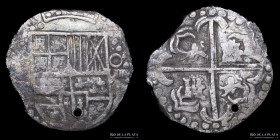 Potosi. Felipe IV. 8 Reales 1621-1639 T. Figuras traspuestas. CJ 13