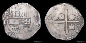 Potosi. Felipe IV. 2 Reales 1622-48 T. Macuquina. CJ 15