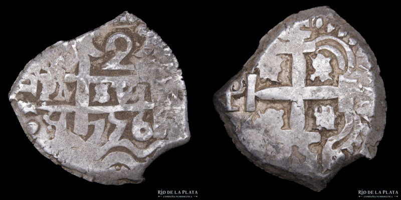 Potosí. Fernando VI (1747-1760). 2 Reales 1756 Q (Quintanilla) Macuquina. Plata ...