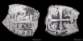 Potosi. Carlos III. 2 Reales 1771 VY. Macuquina. CJ 55.12