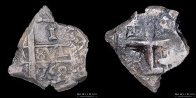 Potosi. Carlos III. 1 Real 1768 VY.  Macuquina. CJ 56.9