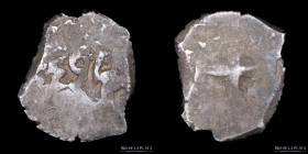 Potosi. Carlos III.1/2 Real 1763 Macuquina. CJ 57.4