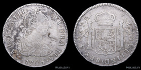 Potosi. Carlos III. 2 Reales 1781 PR. CJ 65.10.2