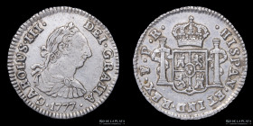 Potosi. Carlos III. 1/2 Real 1777 PR. CJ 67.5.1