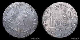Potosi. Carlos IV. 8 Reales 1795 PP. CJ 76.7.3