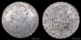 Potosi. Carlos IV. 8 Reales 1808 PJ. CJ 76.20