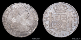 Potosi. Carlos IV. 4 Reales 1808 PJ. CJ 77.20.1
