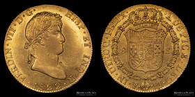 Potosi. Fernando VII. 8 Escudos 1822 PJ. CJ 82.1