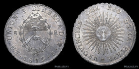 Provincias Unidas. 8 Reales 1813 J. CJ 4.1.7