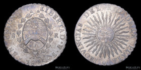Provincias Unidas. 8 Reales 1815 F. CJ 5