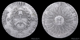 Provincias Unidas. 8 Soles/Reales 1815 FL. CJ 6.2.1