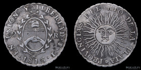Provincias Unidas. 2 Reales 1813 J. CJ 10.1.1