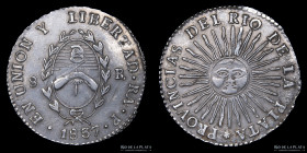 Argentina. La Rioja. 8 Reales 1837 RA P. CJ 38