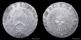 Argentina. La Rioja. 2 Soles 1826 RA. CJ 44