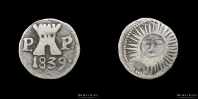 Argentina. Cordoba. 1/4 Real 1839 PP. CJ 6.1.5