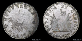Argentina. Cordoba. 4 Reales 1850. CJ 58.1.3