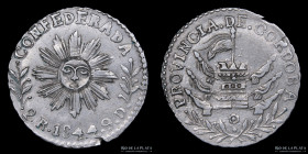 Argentina. Cordoba. 2 Reales 1844. CJ 48.2.8