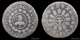 Argentina. Cordoba. 1 Real 1842 JPP. CJ 38.1.61