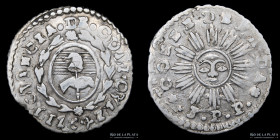 Argentina. Cordoba. 1 Real 1842 JPP. CJ 38.1.55