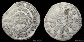 Argentina. Cordoba. 1 Real 1843 JPP. CJ 40.5.8
