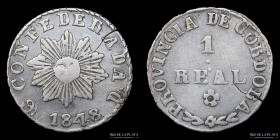 Argentina. Cordoba. 1 Real 1848. CJ 56.4.1