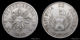 Argentina. Cordoba. 8 Reales 1852. CJ 63.1.5