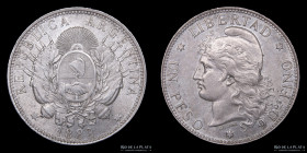 Argentina. 1 Peso 1882. Patacon CJ 13.1.1
