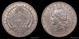 Argentina. 2 Centavos 1882. CJ 24
