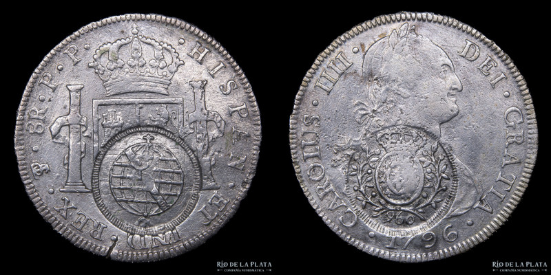 Brasil. Joao VI (1799-1816) 960 Reis. Carimbo/Resello. (1808-10) Minas Gerais so...