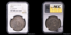 Peru. 8 Reales 1827 GM Cuzco. KM142.2