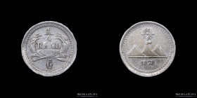 Guatemala. 1/4 Real 1878 G/O. KM146a3