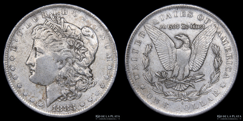 USA. 1 Dollar "Morgan" 1883 O (New Orleans), Plata 900; 37.0mm; 26.68g. KM110 (X...